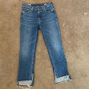 🍃RARE Organic Cotton Kings of Indigo Kimberley Slit High Rise Straight J…